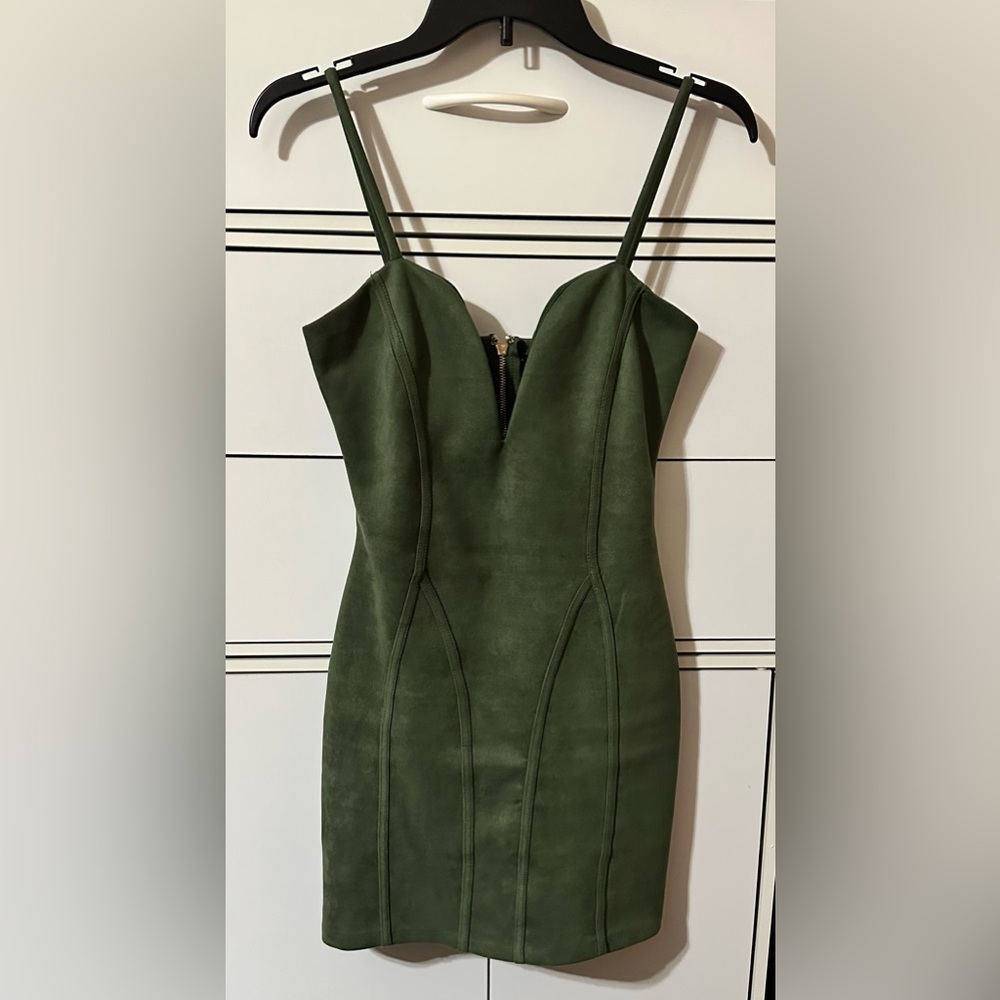 Windsor Olive Green Mini Dress